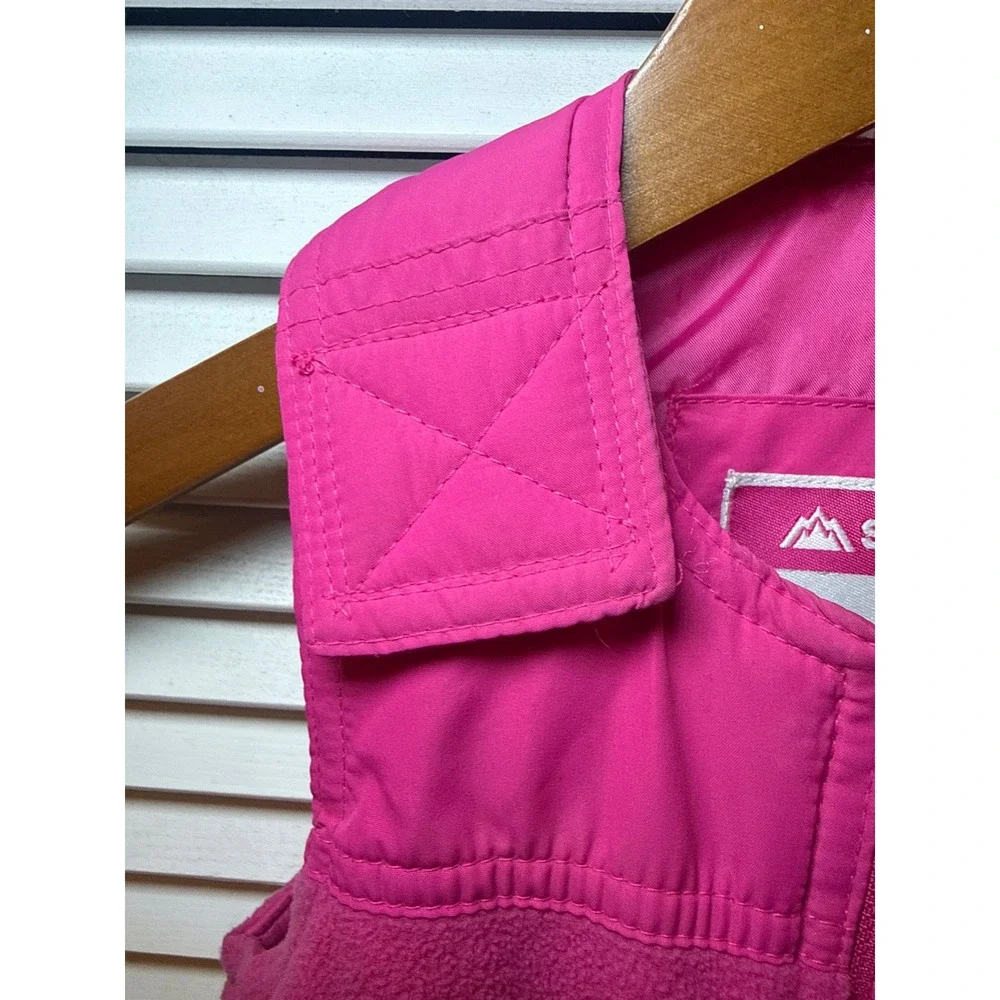 Snozu Girls Pink Fleece Lined Snow Bibs Insulated Overalls 4T